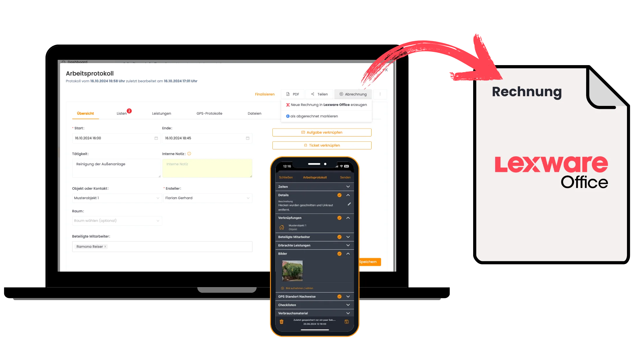 Hausmeisterapp-Sill Hausmeisterservice-Anbindung an Lexware