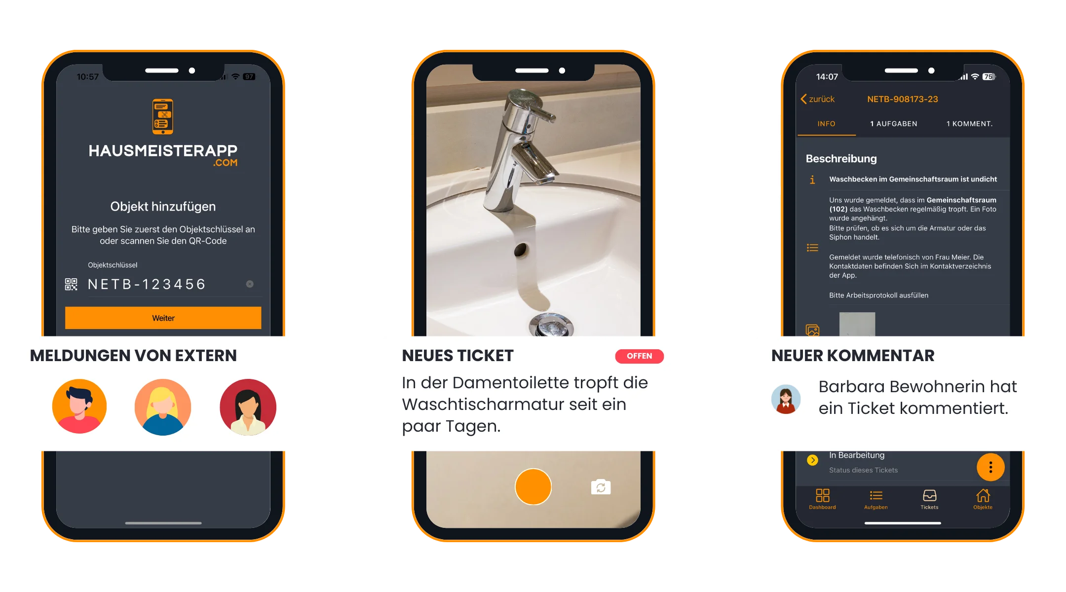 Hausmeisterapp-Sill Hausmeisterservice-Nachrichten an Sill Hausmeisterservice